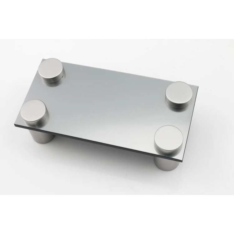 Dystans aluminiowy do szyldów i tabliczek - szary - średnica 19mm - DDS017