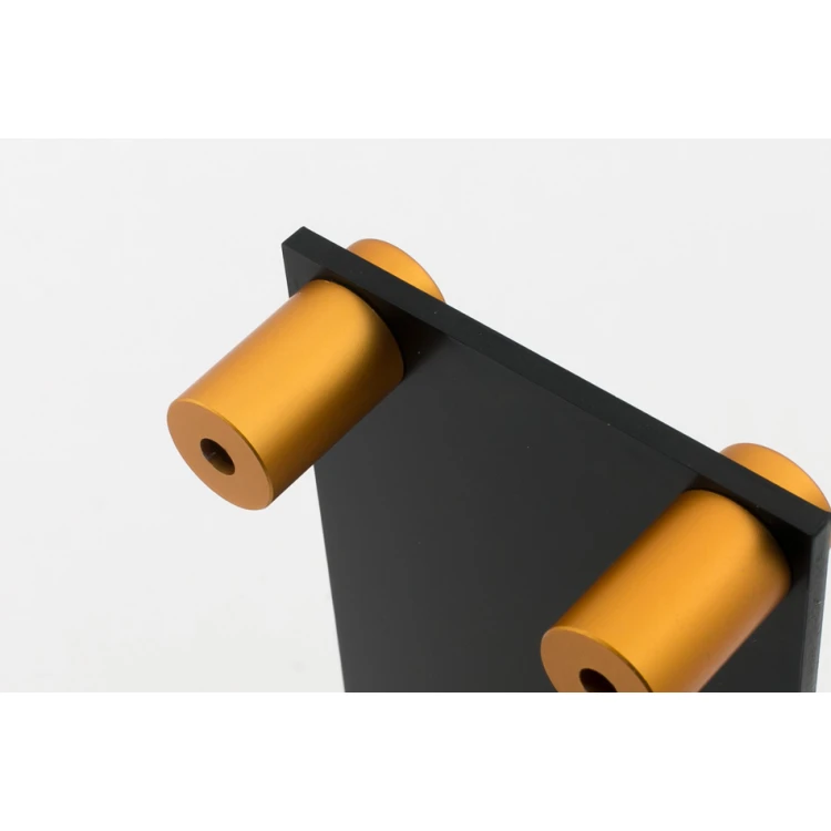Dystans aluminiowy do szyldów i tabliczek - złoty - średnica 13mm - DDS020