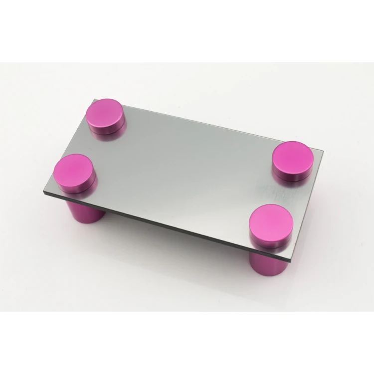 Dystans aluminiowy do szyldów i tabliczek - różowy - średnica 19mm - DDS025