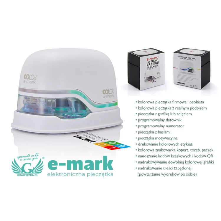 E-Mark Colop elektroniczna pieczątka z kolorowym wydrukiem - COL020