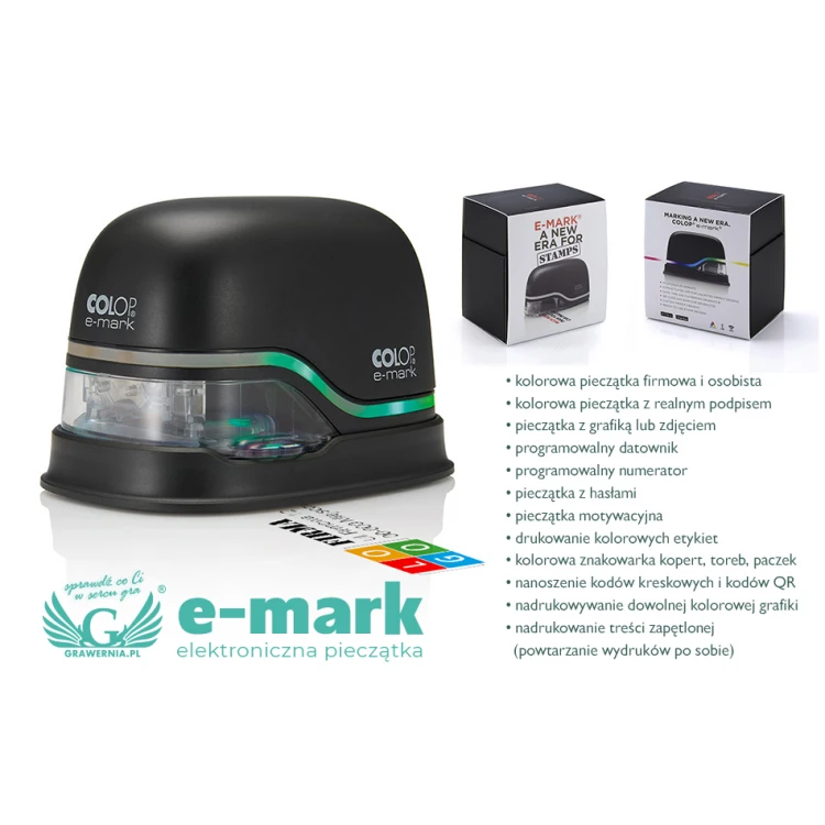 E-Mark Colop elektroniczna pieczątka z kolorowym wydrukiem - COL020
