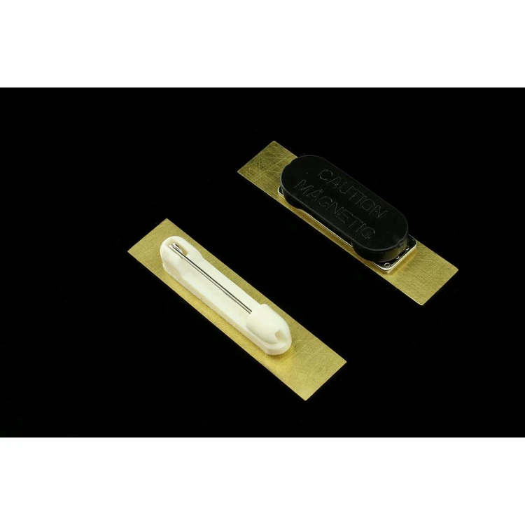 Ekskluzywny identyfikator dla pracownika - 54x11mm - ID036 - mosiądz 