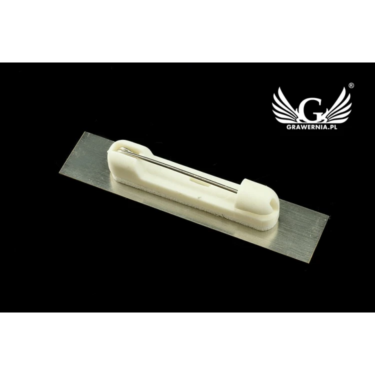 Ekskluzywny identyfikator dla pracownika - 54x11mm - ID037 - mosiądz srebrzony