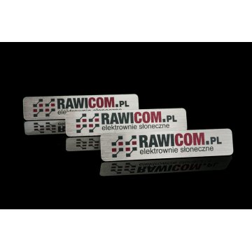 Ekskluzywny identyfikator dla pracownika - 65x13mm - mosiądz srebrzony - ID063