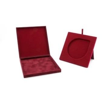 Etui exclusive na medal o średnicy 100mm - bordowe - ET020