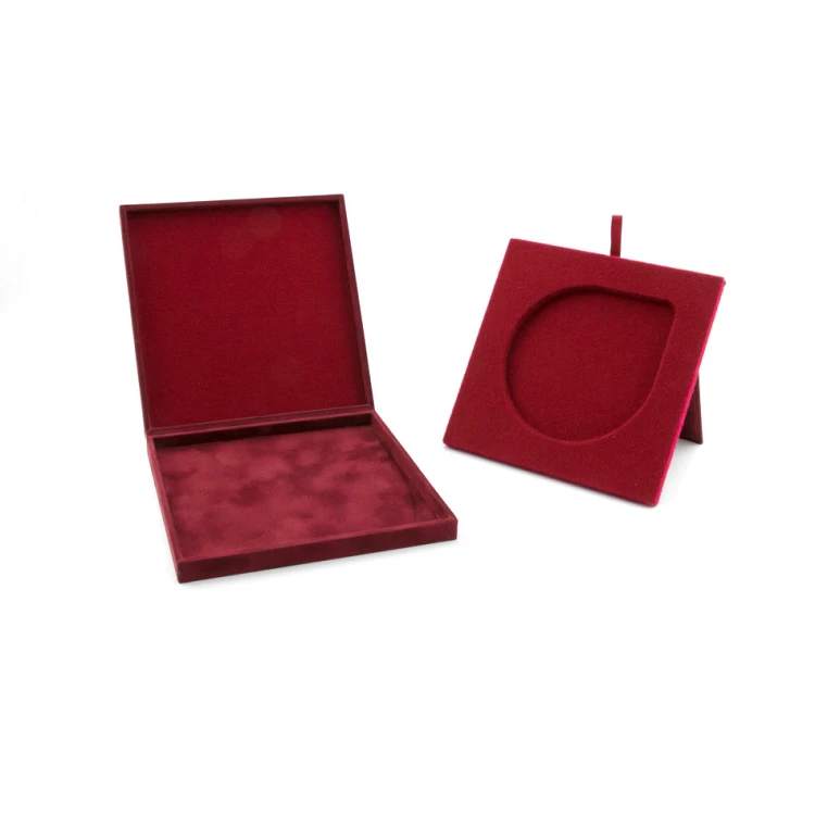 Etui exclusive na medal o średnicy 100mm - bordowe - ET020