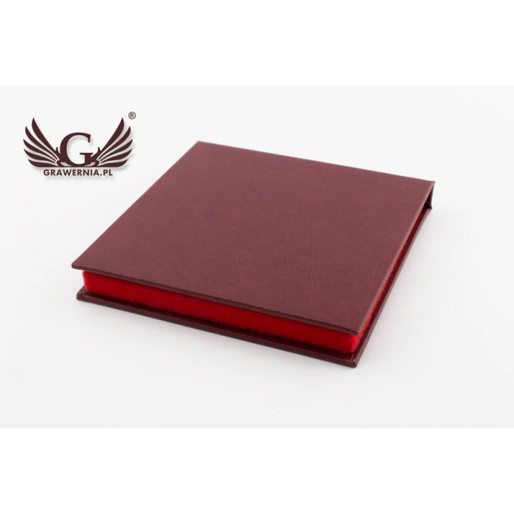 Etui standard na medal o średnicy 70mm - czerwone - ET021