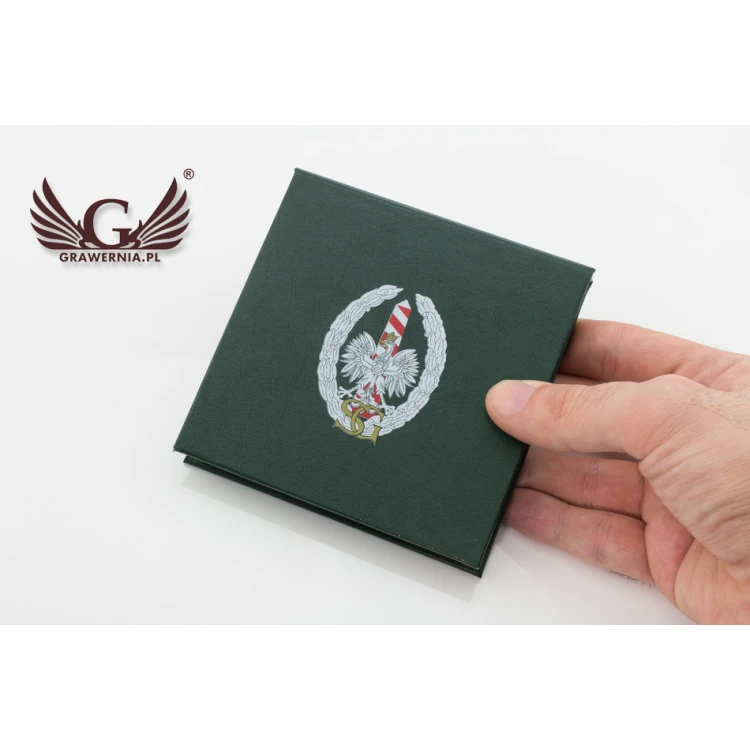 Etui standard na medal o średnicy 70mm - zielone - ET022