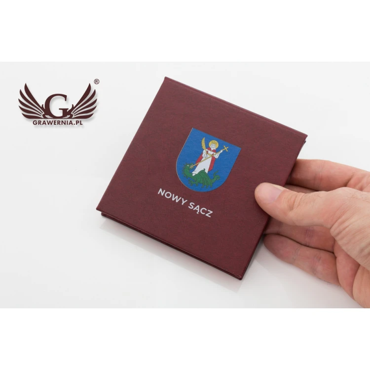 Etui standard na medal o średnicy 70mm - czerwone - ET021