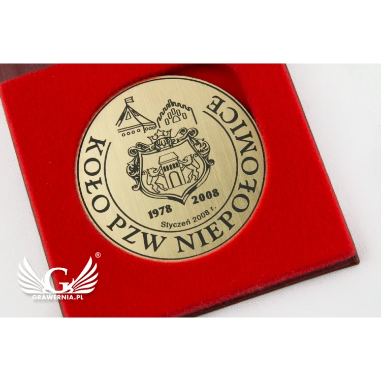 Etui standard na medal o średnicy 70mm - czerwone - ET021