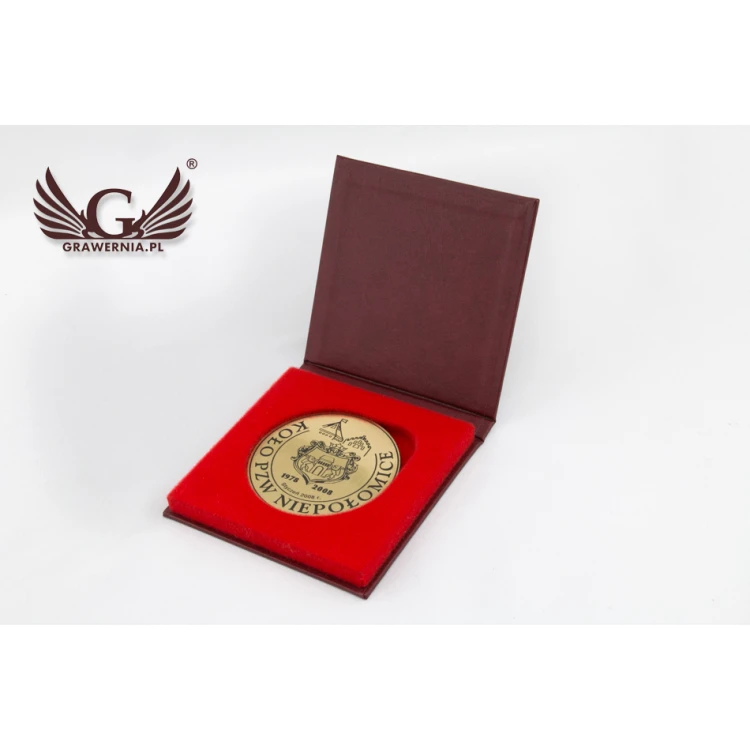 Etui standard na medal o średnicy 70mm - czerwone - ET021