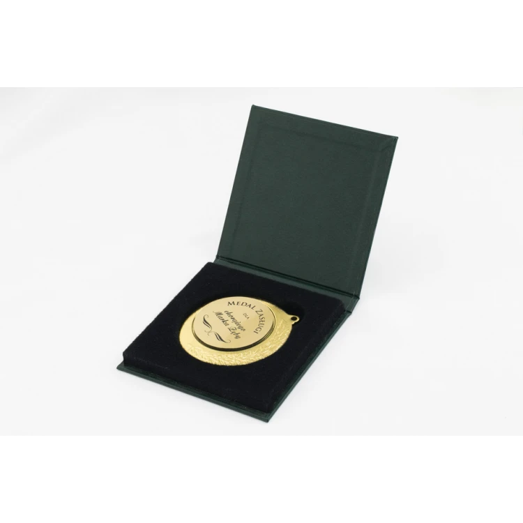 Etui standard na medal o średnicy 70mm - zielone - ET022