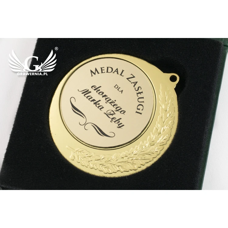 Etui standard na medal o średnicy 70mm - zielone - ET022