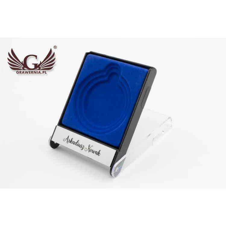 Etui uniwersalne na medal o średnicy 50, 60 lub 70mm - niebieskie - ET026