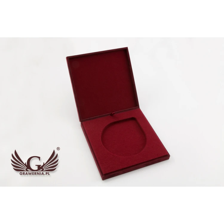 Etui exclusive na medal o średnicy 100mm - bordowe - ET020