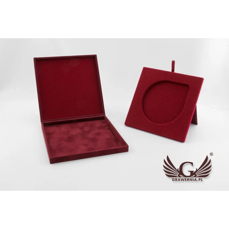 Etui exclusive na medal o średnicy 100mm - bordowe - ET020