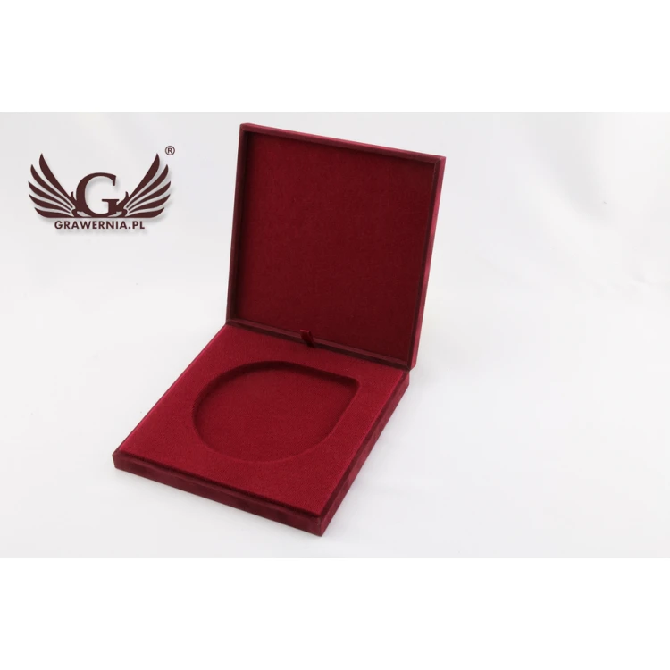 Etui exclusive na medal o średnicy 100mm - bordowe - ET020
