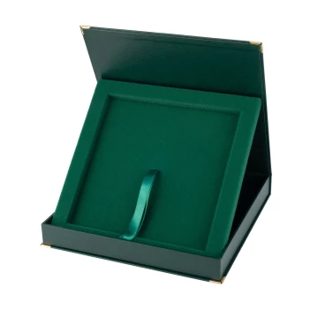 ETUI ZIELONE KWADRATOWE do dyplomu 200x200mm - ET037