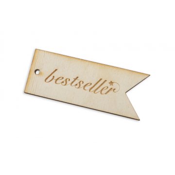 Etykiety drewniane, cenówki grawerowane laserem - wymiary: 60x23mm - EDR021