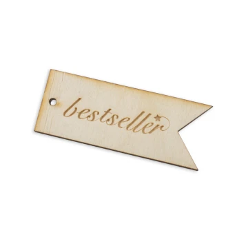 Etykiety drewniane, cenówki grawerowane laserem - wymiary: 60x23mm - EDR021