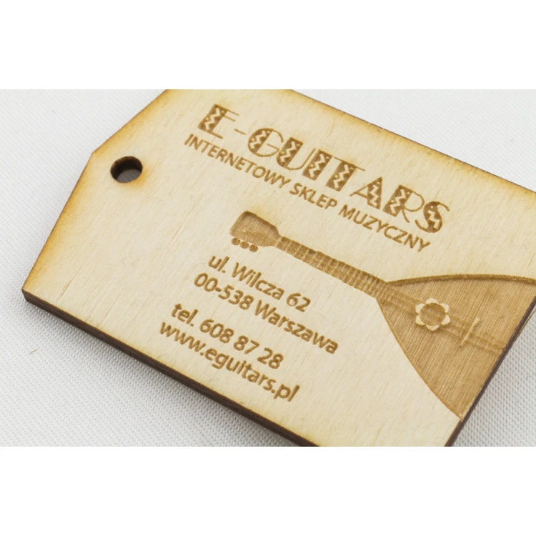 Etykiety drewniane, cenówki grawerowane laserem - wymiary: 42x60mm - EDR019