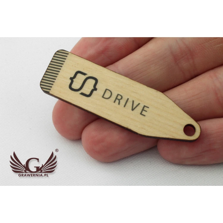 Etykiety drewniane, cenówki - wymiary: 53x15mm - druk UV - EDR015