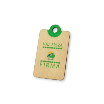 Etykiety drewniane, cenówki - wymiary: 34x60mm - druk UV - EDR009