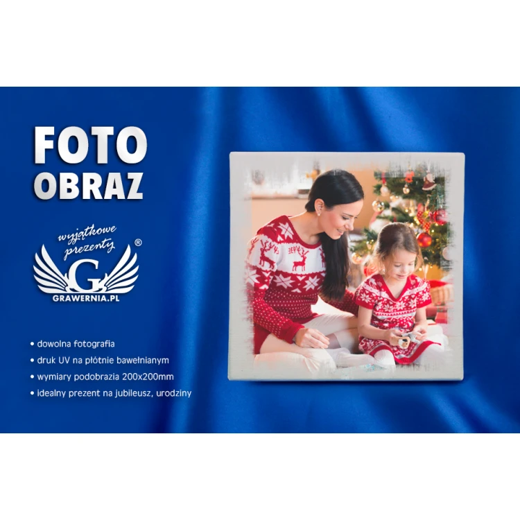 Foto obraz na płótnie - wym 200x200mm - cyfrowy druk UV - OBR002