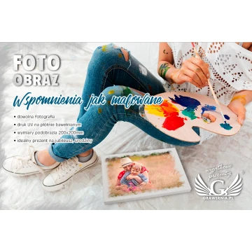 Foto obraz na płótnie - wym 300x200mm - cyfrowy druk UV - OBR004