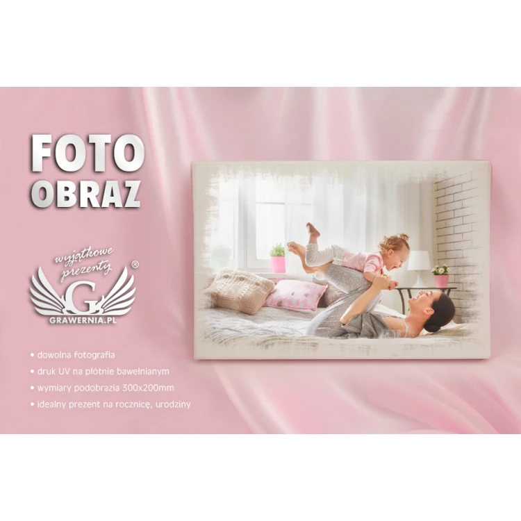 Foto obraz na płótnie - wym 300x200mm - cyfrowy druk UV - OBR004