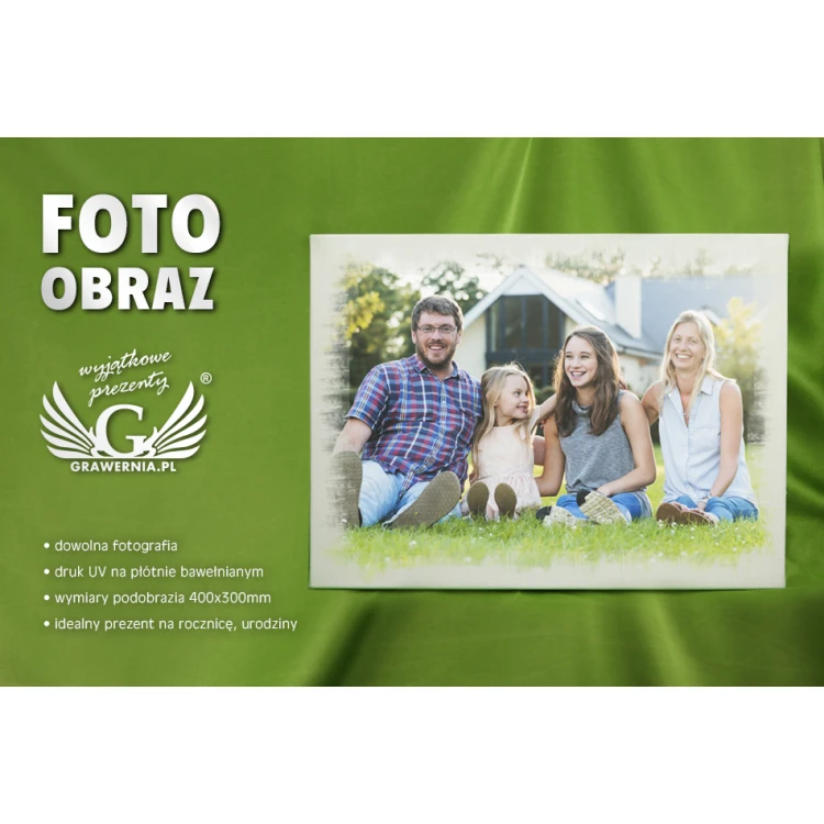 Foto obraz na płótnie - wym 400x300mm - cyfrowy druk UV - OBR003