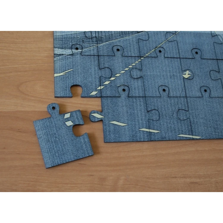 FOTO PUZZLE z dowolną fotografią w ramie drewnianej