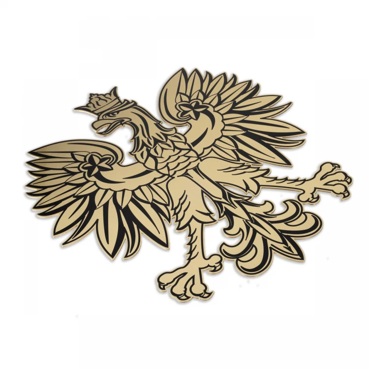 Godło dla kancelarii - mosiądz z nadrukiem UV - wym: 273x300mm - CNC107