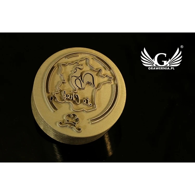 GORĄCY STEMPEL do wypalania logotypu na gorąco i zimno - wymiary matrycy: 22x20mm - LASER