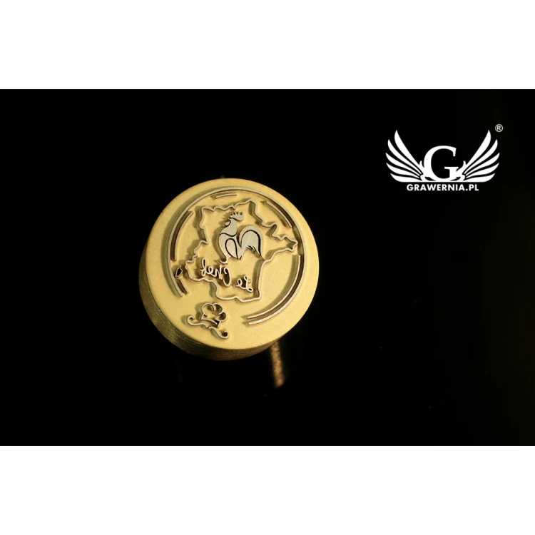 GORĄCY STEMPEL do wypalania logotypu na gorąco i zimno - wymiary matrycy: 22x20mm - LASER
