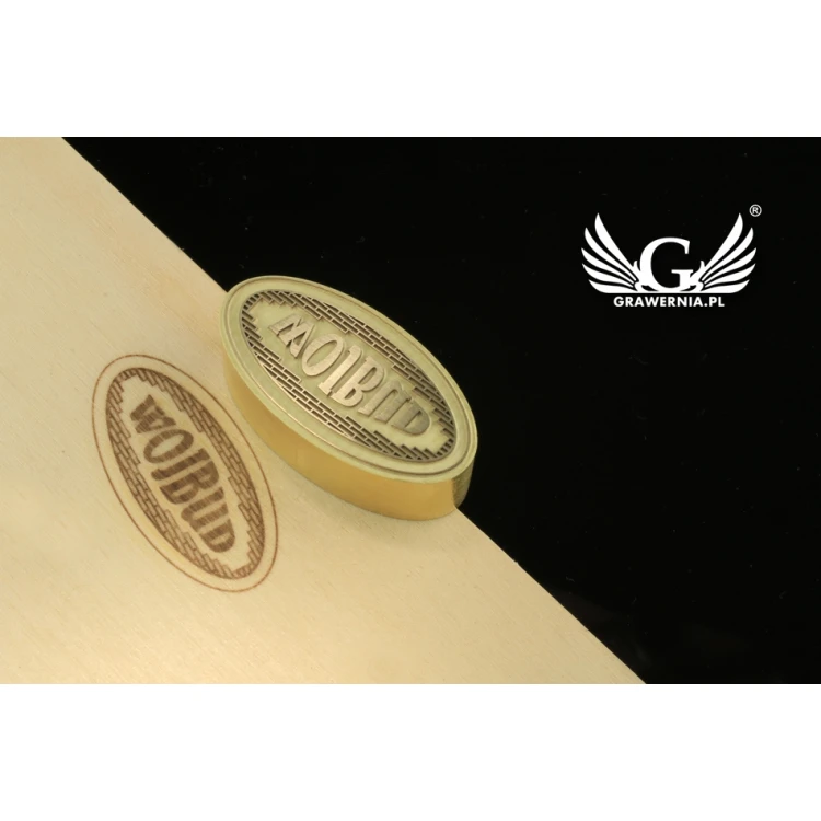 GORĄCY STEMPEL do wypalania logotypu na gorąco i zimno - wymiary matrycy: 40x19,55mm - LASER