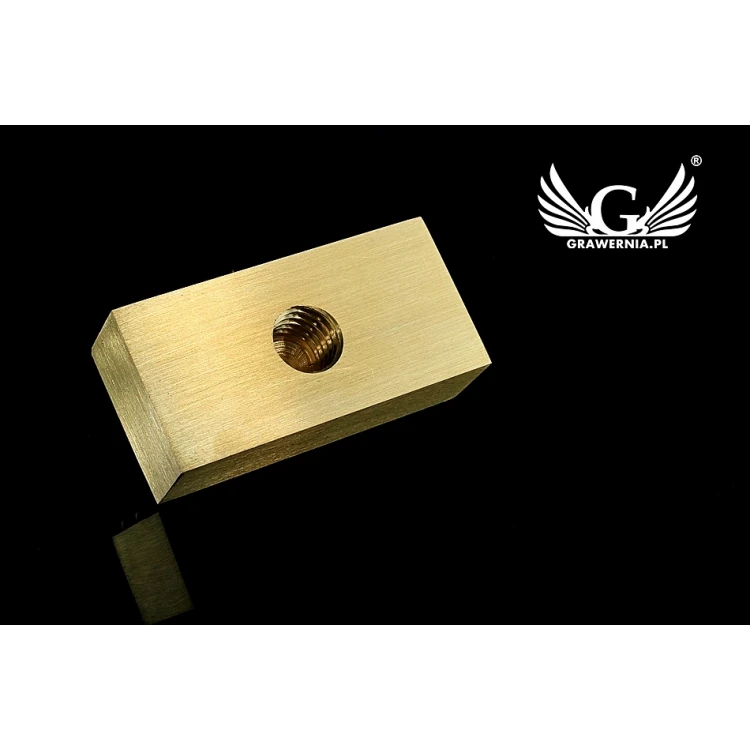 GORĄCY STEMPEL do wypalania logotypu na gorąco i zimno - wymiary matrycy: 47x23mm - CNC