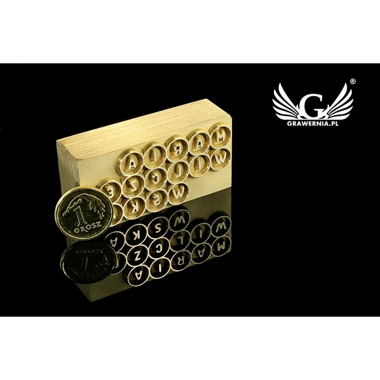 GORĄCY STEMPEL do wypalania logotypu na gorąco i zimno - wymiary matrycy: 47x23mm - CNC