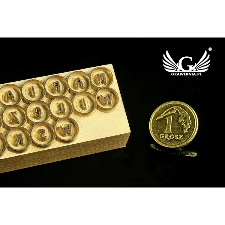 GORĄCY STEMPEL do wypalania logotypu na gorąco i zimno - wymiary matrycy: 47x23mm - CNC