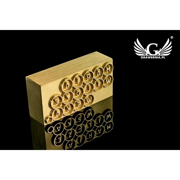 GORĄCY STEMPEL do wypalania logotypu na gorąco i zimno - wymiary matrycy: 47x23mm - CNC