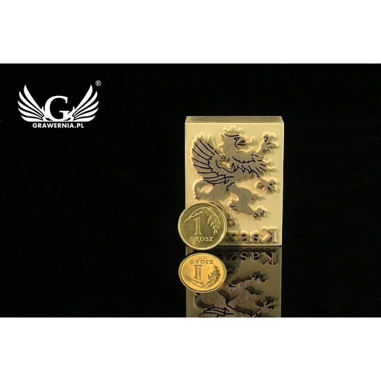 GORĄCY STEMPEL do wypalania logotypu na gorąco i zimno - wymiary matrycy: 40x31mm - LASER