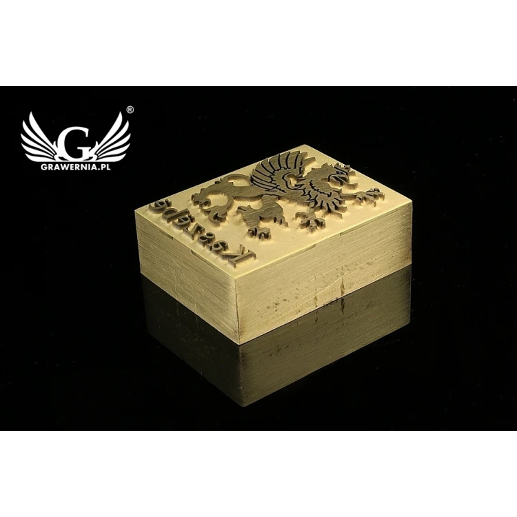 GORĄCY STEMPEL do wypalania logotypu na gorąco i zimno - wymiary matrycy: 40x31mm - LASER