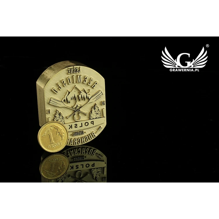 GORĄCY STEMPEL do wypalania logotypu na gorąco - wymiary matrycy: 31x40mm - LASER