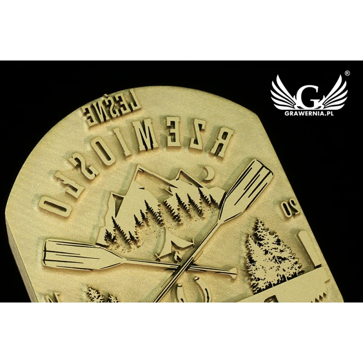 GORĄCY STEMPEL do wypalania logotypu na gorąco - wymiary matrycy: 31x40mm - LASER