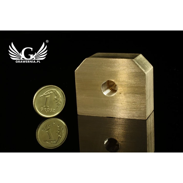 STEMPEL do wypalania logotypu na gorąco - wymiary matrycy: 33x27mm - LASER 