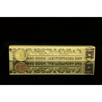 GORĄCY STEMPEL do wypalania logotypu na gorąco - wymiary matrycy: 106x17,5mm - LASER