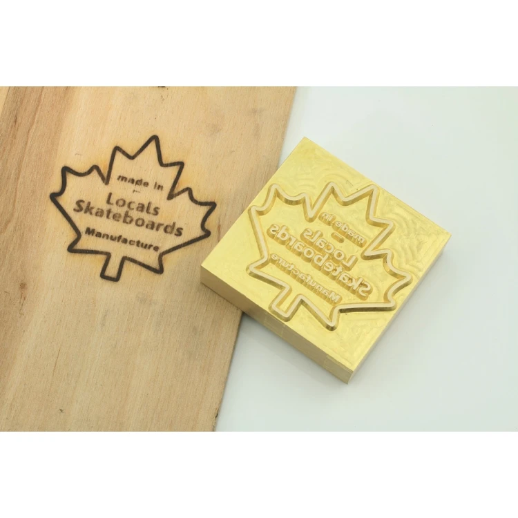 Gorący stempel do wyciskania logotypu na gorąco i zimno - wymiary matrycy: 52x51mm - CNC