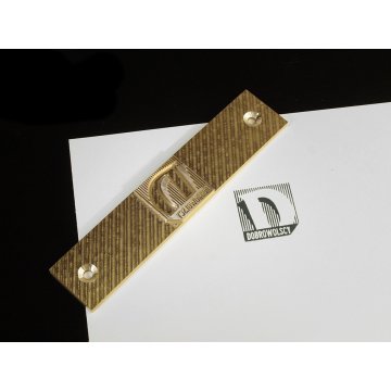 HOT STAMPING - Matryca/Pieczęć do wyciskania logotypu na gorąco i zimno - wymiary matrycy: 149x31mm - CNC