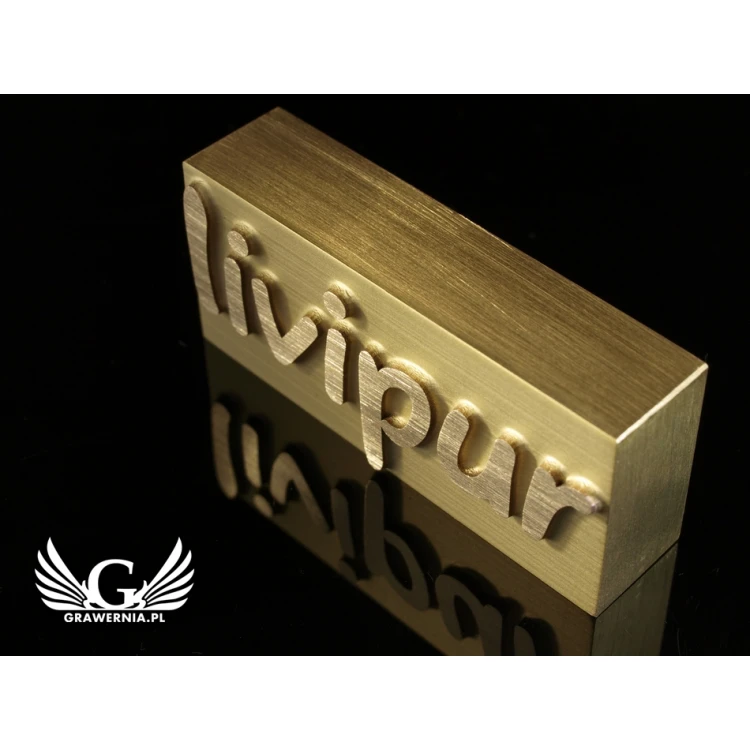 HOTSTAMP - Matryca / Pieczęć do wyciskania logotypu na gorąco i zimno - wymiary matrycy: 57x25mm