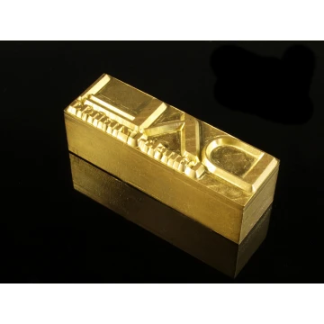 HOTSTAMP - Matryca/Pieczęć do wyciskania logotypu na gorąco i zimno - wymiary matrycy: 47x15mm - CNC